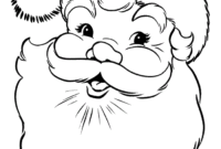 printable santa coloring sheets