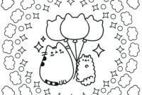 pusheen coloring pusheen coloring