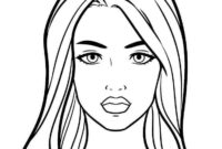 coloring page of a face coloring page of a face