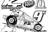 sprint car coloring page sprint car coloring page