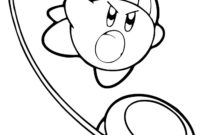kirby coloring page