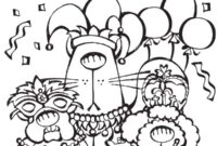 mardi gras color pages