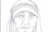 mother teresa coloring page free