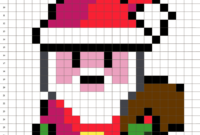 pere noel pixel art