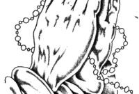 prayer hands coloring page