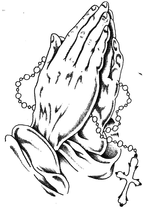 Praying Hands Coloring Pages | Best Place to Color