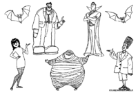 hotel transylvania coloring pages