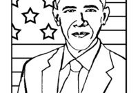 obama coloring page obama coloring page