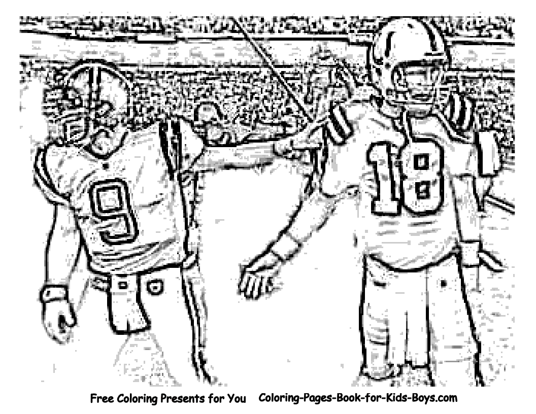 Football Game Coloring Pages - Coloring Home