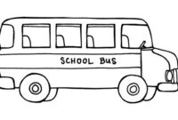 bus coloring page free