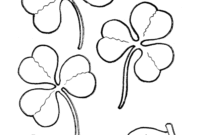 free printable shamrock coloring pages
