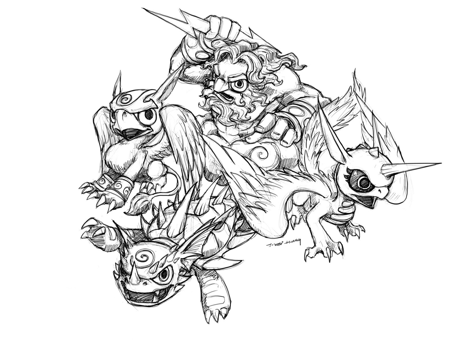 Free Printable Skylander Giants Coloring Pages For Kids