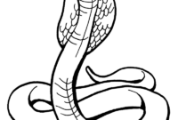 coloring pages of a snake