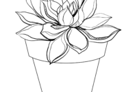succulent coloring page