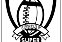 super bowl coloring pages