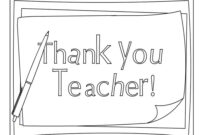 thank you teacher coloring pages thank you teacher coloring pages