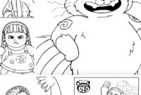 abby turning red coloring page