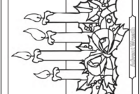 catholic advent wreath coloring page