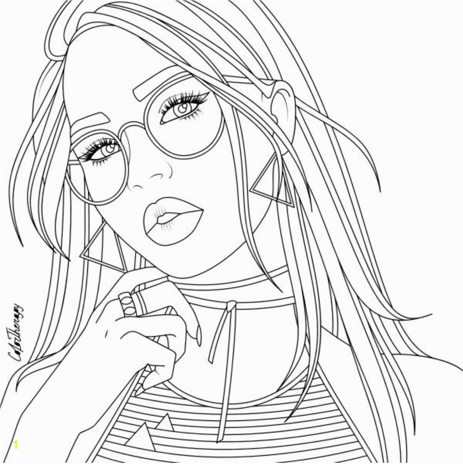 Ariana Grande Coloring Page | divyajanan