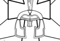 helmet of salvation coloring page