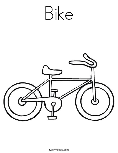 Bike Coloring Page - Twisty Noodle