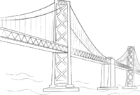 bridge coloring pages bridge coloring pages