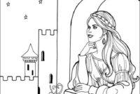 coloriage de chateau de princesse