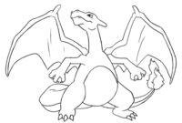 charzard pokemon coloring page