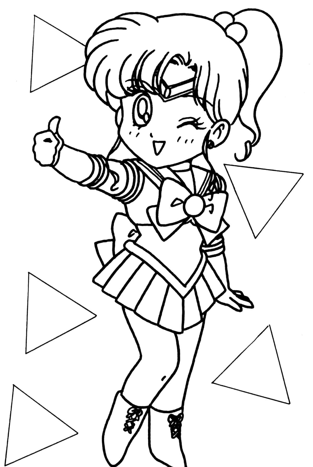 Chibi Sailor Jupiter coloring page - Download, Print or Color Online