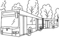 city bus coloring page city bus coloring page