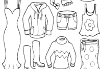 clothes coloring page clothes coloring page