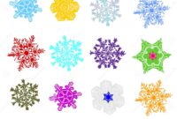color of snowflakes