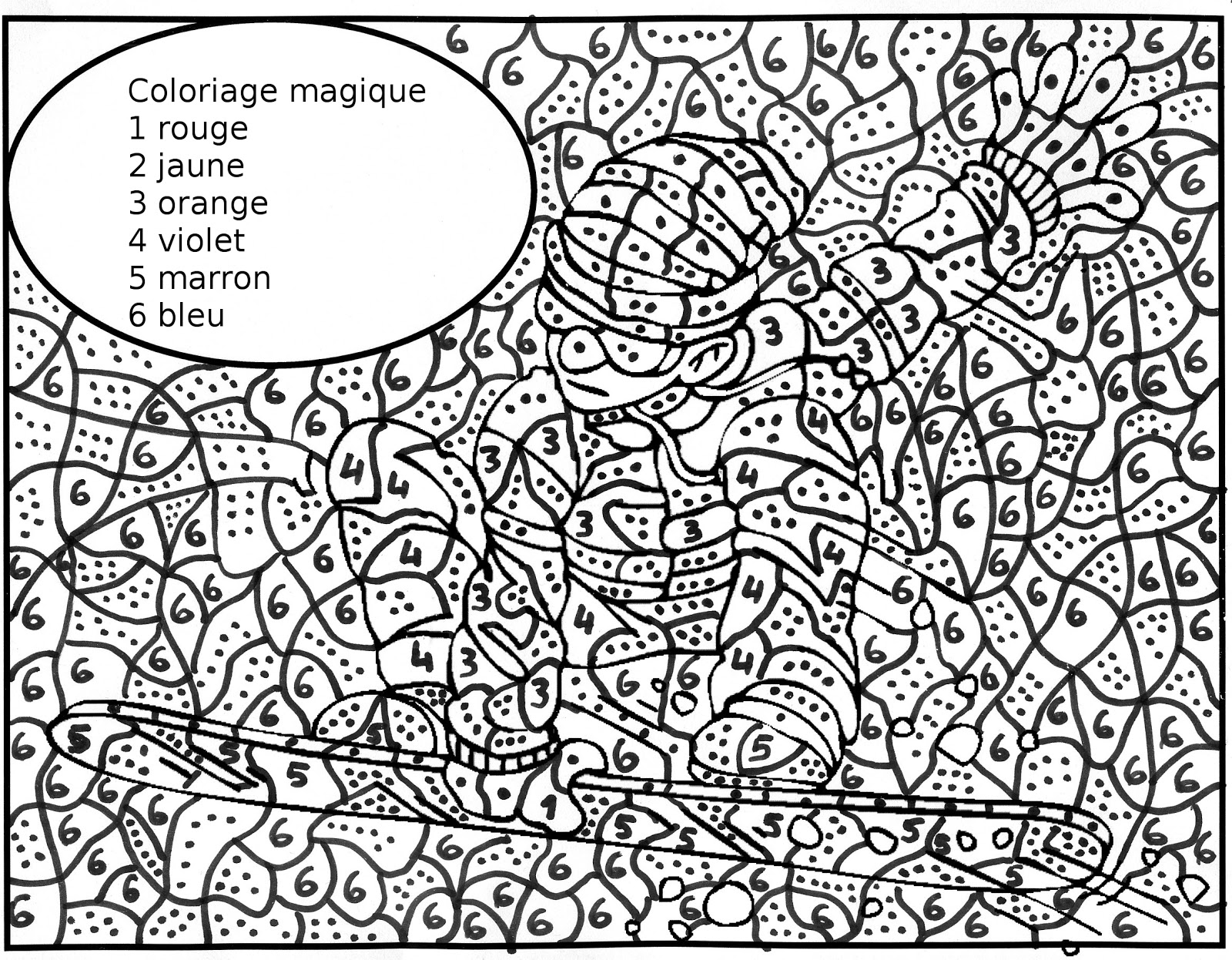 coloriage numéroté adulte | Liberate