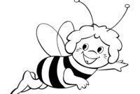 coloriage abeille a imprimer gratuit