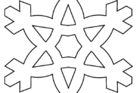 flocon de neige a dessiner imprimer