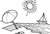 dessin a colorier facile sur la mer