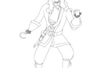 coloriage capitaine crochet a imprimer gratuit