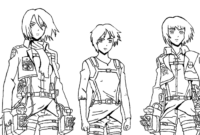 attack on titan color pages attack on titan color pages