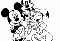 mickey donald and goofy coloring pages