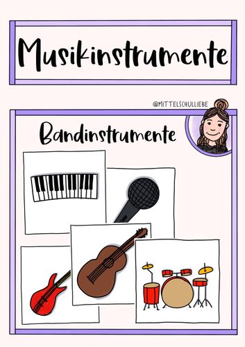 Bandinstrumente – Unterrichtsmaterial im Fach Musik
