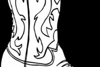 cowboy boots coloring pages
