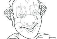 creepy clown coloring pages