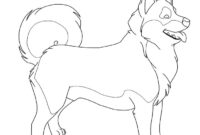 siberian husky coloring page