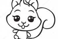 realistic squirrel coloring page realistic squirrel coloring page