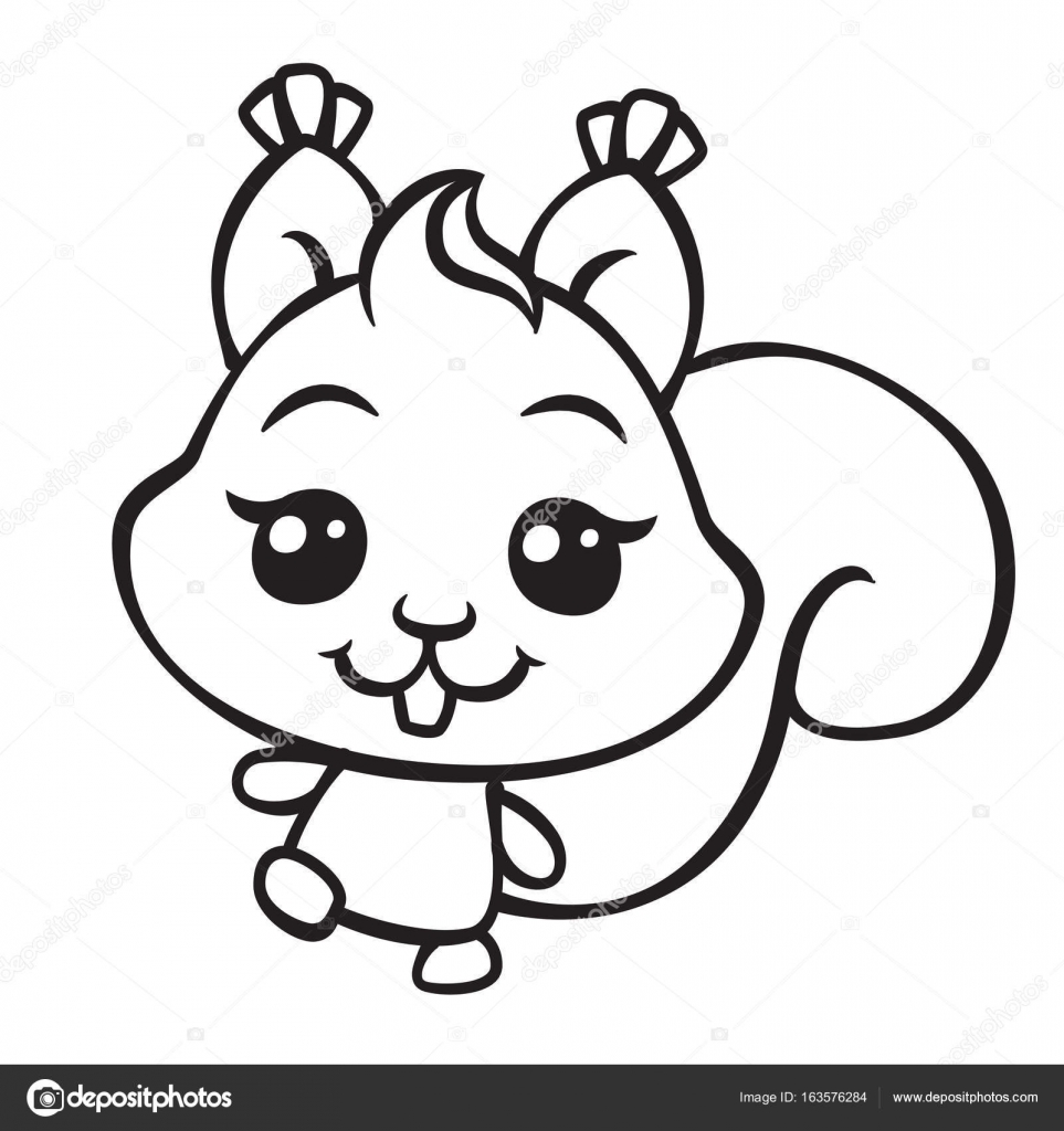 Cute Squirrel Coloring Pages Coloring Coloring Pages