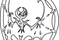 coloriage lunala coloriage lunala