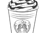 starbucks coffee coloring page starbucks coffee coloring page