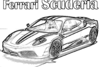 ferrari color page ferrari color page