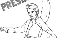 elvis presley coloring page