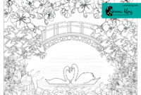 coloring pages of swans coloring pages of swans